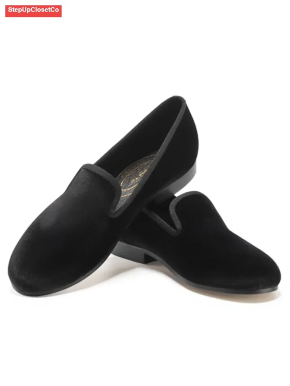 Women's Velvet Embroidered Loafer Flat Slip-On Shoes